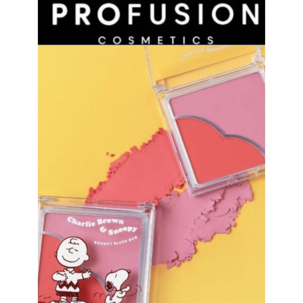 Profusion Cosmetics X Peanuts Charlie Brown & Snoopy Bouncy Blush Duo